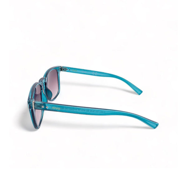 2.5 NVG by Essilor Unisex's Rectangle Frame Blue Plastic UV Protection Sunglasses