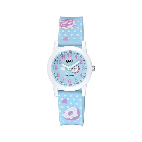 Q&Q Watch By Citizen V22A-002VY Kids Analog Watch with Blue Resin Strap