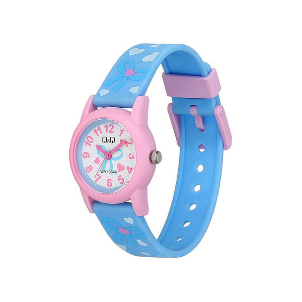 Q&Q Watch By Citizen V22A-008VY Kids Analog Watch with Blue Resin Strap