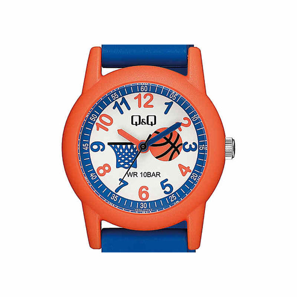Q&Q Watch By Citizen V22A-011VY Kids Analog Watch with Blue Resin Strap