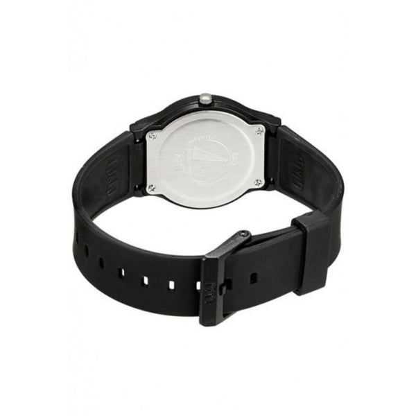 Q&Q Watch by Citizen VP34J005Y Unisex Analog Watch with Black Rubber Strap