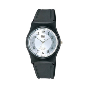 Q&Q Watch by Citizen VP34J020Y Unisex Analog Watch with Black Rubber Strap