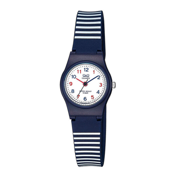 Q&Q Watch by Citizen VP47J029Y Kids Analog Watch with Blue Rubber Strap