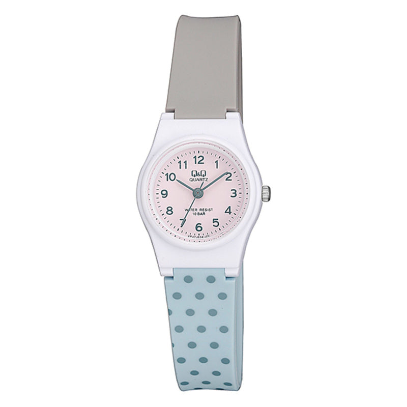 Q&Q Watch by Citizen VP47J034Y Kids Analog Watch with Gray Rubber Strap