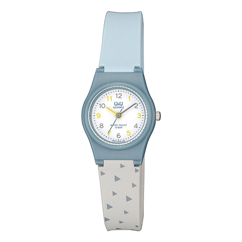 Q&Q Watch by Citizen VP47J035Y Kids Analog Watch with Blue Rubber Strap