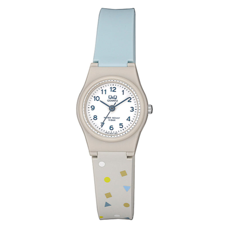 Q&Q Watch by Citizen VP47J037Y Kids Analog Watch with Blue Rubber Strap