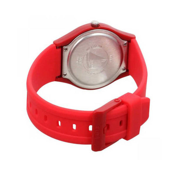 Q&Q Watch by Citizen VQ86J030Y Women Analog Watch with Red Rubber Strap