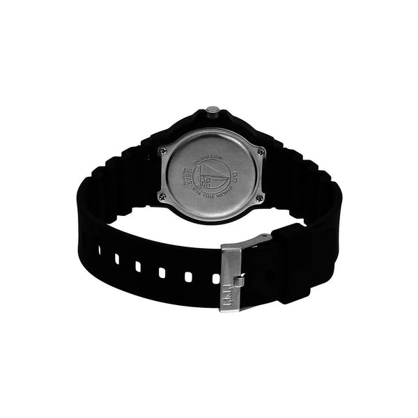 Q&Q Watch By Citizen VR19J001Y Men Analog Watch with Black Rubber Strap