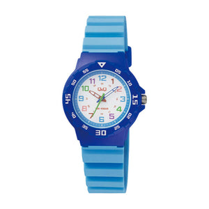 Q&Q Watch by Citizen VR19J009Y Kids Analog Watch with Blue Rubber Strap