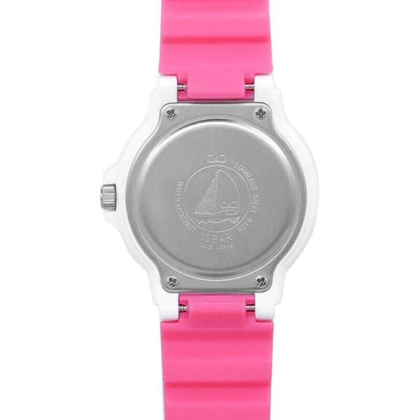 Q&Q Watch by Citizen VR19J012Y Kids Analog Watch with Pink Rubber Strap