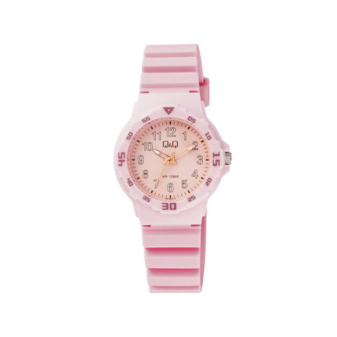 Q&Q Watch By Citizen VR19J017Y Kids Analog Watch with Pink Rubber Strap