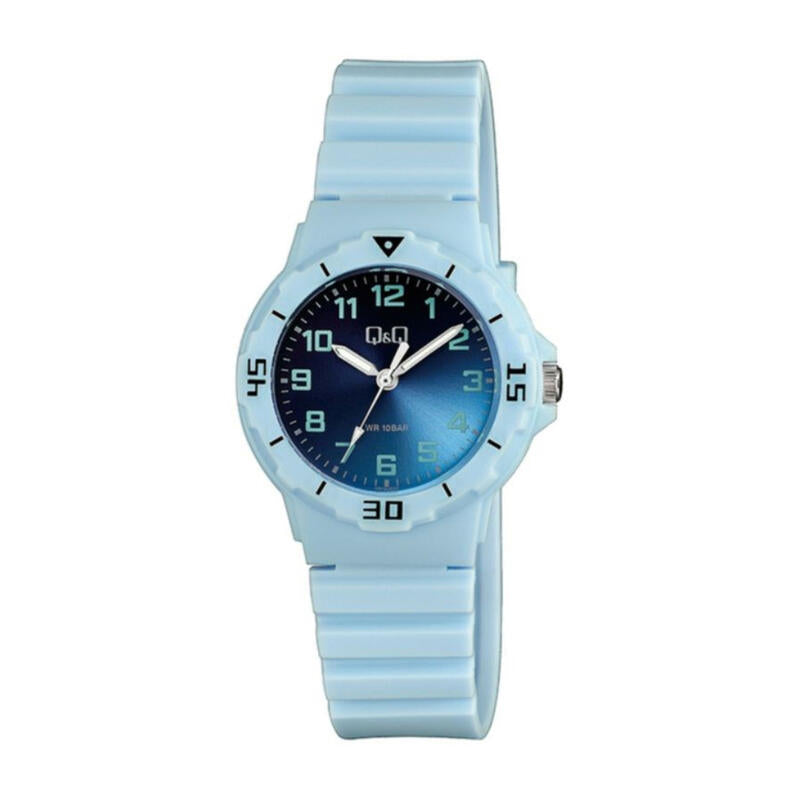Q&Q Watch by Citizen VR19J020Y Kids Analog Watch with Blue Rubber Strap