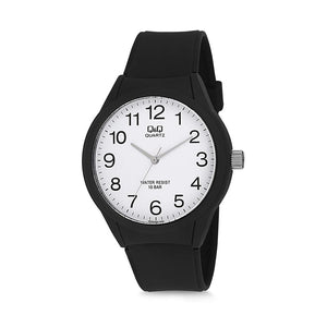 Q&Q Watch by Citizen VR28J002Y Men Analog Watch with Black Rubber Strap