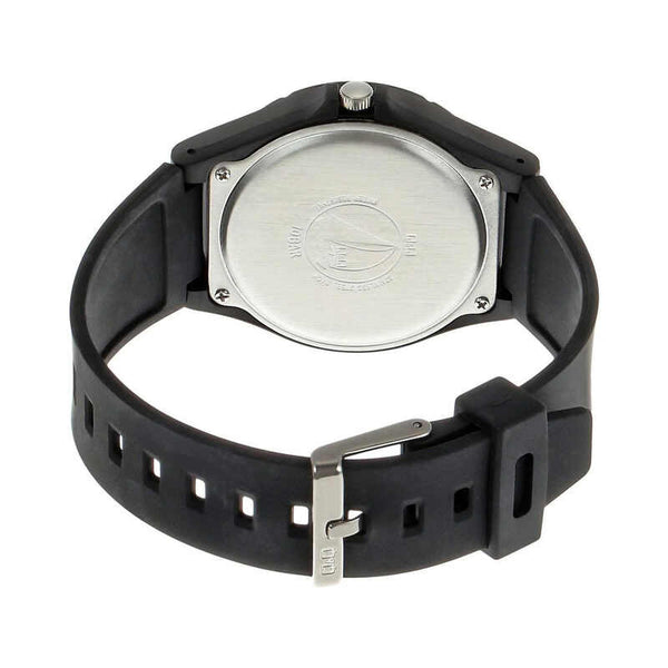 Q&Q Watch by Citizen VR28J004Y Men Analog Watch with Black Rubber Strap