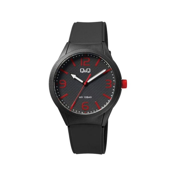 Q&Q Watch by Citizen VR28J027Y Women Analog Watch with Black Rubber Strap
