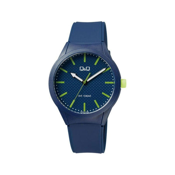 Q&Q Watch by Citizen VR28J029Y Women Analog Watch with Blue Rubber Strap