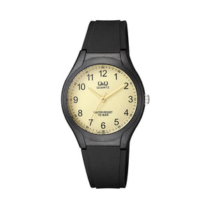 Q&Q Watch by Citizen VR72J002Y Women Analog Watch with Black Rubber Strap
