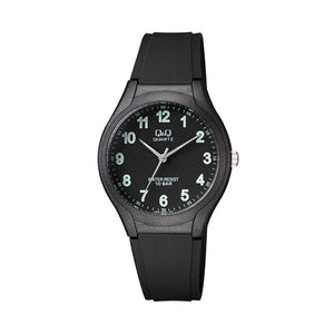 Q&Q Watch by Citizen VR72J010Y Women Analog Watch with Black Rubber Strap