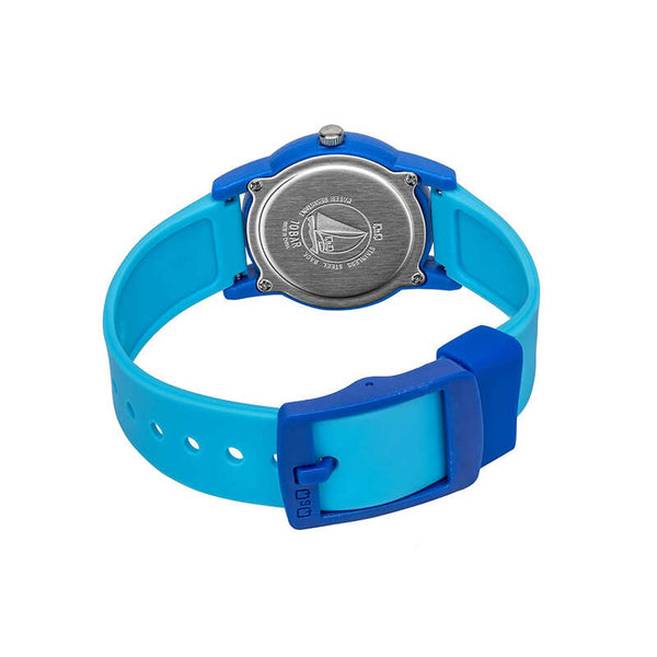 Q&Q Watch by Citizen VR99J005Y Kids Analog Watch with Blue Rubber Strap