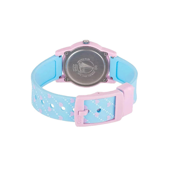 Q&Q Watch By Citizen VR99J007Y Kids Analog Watch with Blue Rubber Strap