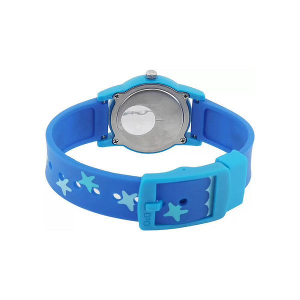 Q&Q Watch By Citizen VR99J009Y Kids Analog Watch with Blue Rubber Strap