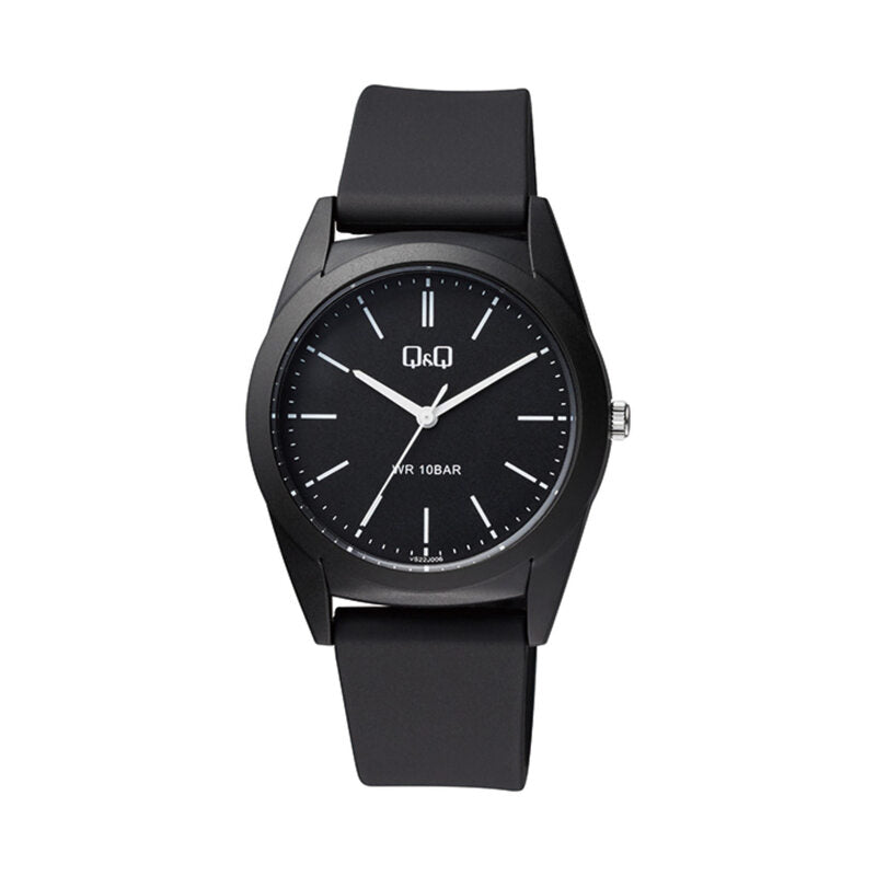 Q&Q Watch by Citizen VS22J006Y Men Analog Watch with Black Rubber Strap