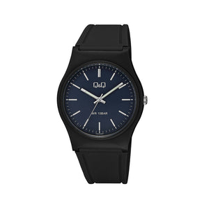 Q&Q Watch by Citizen VS42J007Y Men Analog Watch with Black Rubber Strap