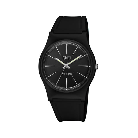 Q&Q Watch By Citizen VS42J012Y Men Analog Watch with Black Rubber Strap