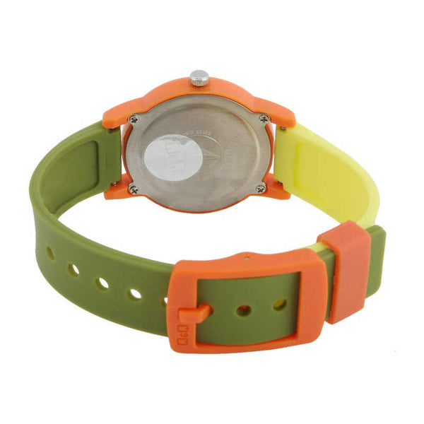 Q&Q Watch by Citizen VS49J008Y Kids Analog Watch with Green Rubber Strap