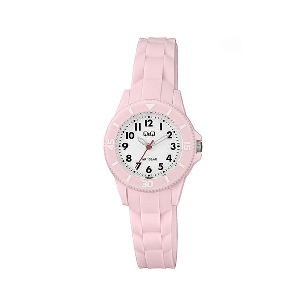 Q&Q Watch by Citizen VS66J005Y Kids Analog Watch with Pink Rubber Strap