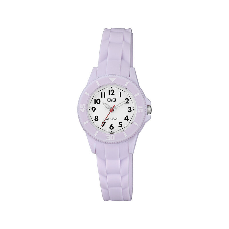 Q&Q Watch By Citizen VS66J009Y Kids Analog Watch with Purple Rubber Strap