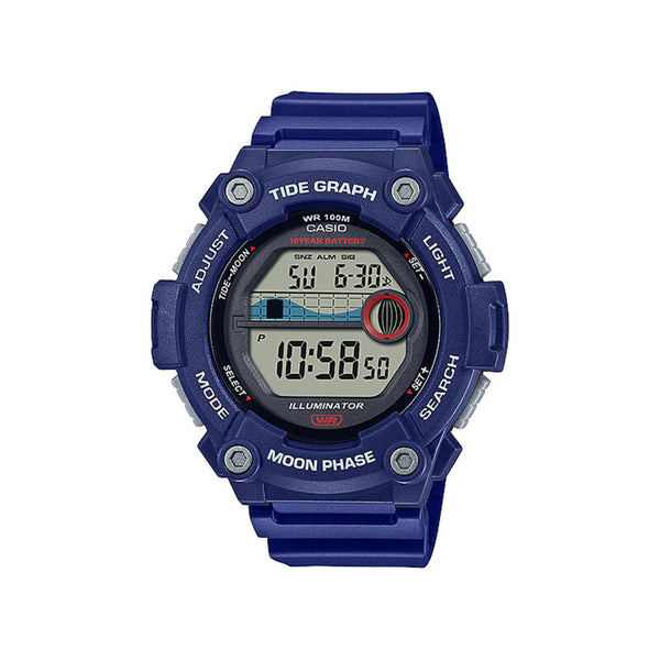 Casio Men's Digital Watch WS-1300H-2AV Blue Resin Band Watch For Men