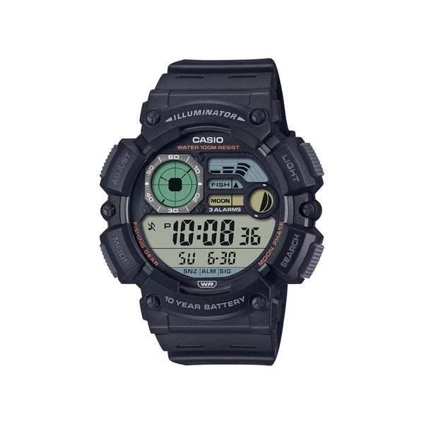 Casio Men's Digital Watch WS-1500H-1AV Black Resin Band Men Sport Watch