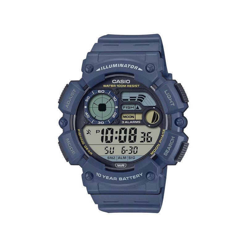 Casio Men's Digital Watch WS-1500H-2AV Blue Resin Band Men Sport Watch