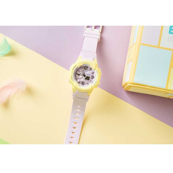 Casio Baby-G Women's Analog-Digital Watch BGA-230PC-9B Pastel Color Series Pink Resin Band Sports Watch