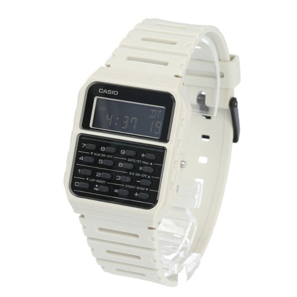 Casio Men's Data bank CA-53WF-8BDF White Resin Band Calculator Watch