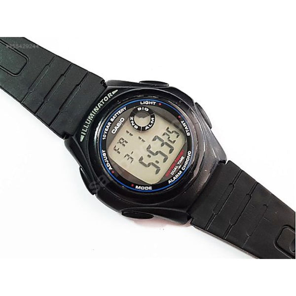 Casio Men's Digital F-200W-1A Black Resin Band Sport Watch
