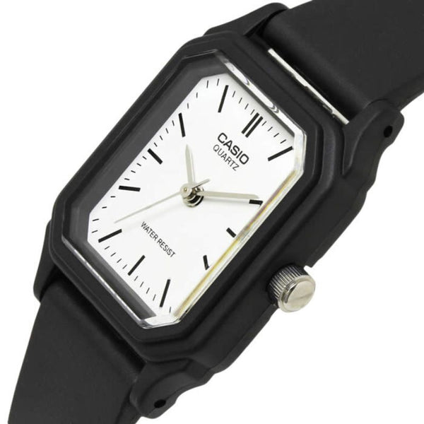 Casio Women's Analog Watch LQ-142-7E Black Resin Band Mini Square Watch