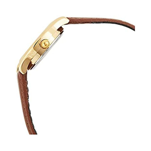Casio Women's Analog LTP-1094Q-7B7 Gold tone Brown Leather Watch