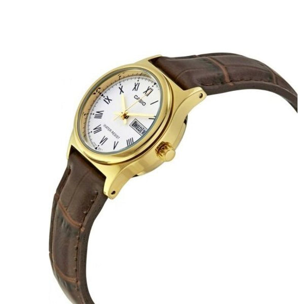 Casio Women's Analog Watch LTP-V006GL-7B Brown Leather Watch