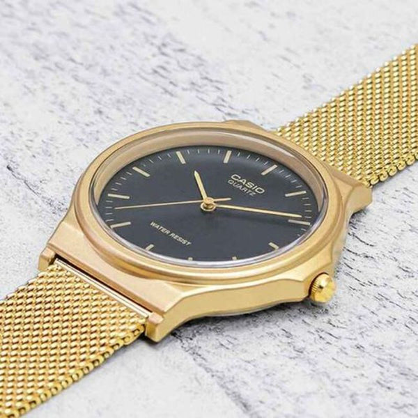 Casio Men's Analog Watch MQ-24MG-1E Stainless Steel Band Gold Watch