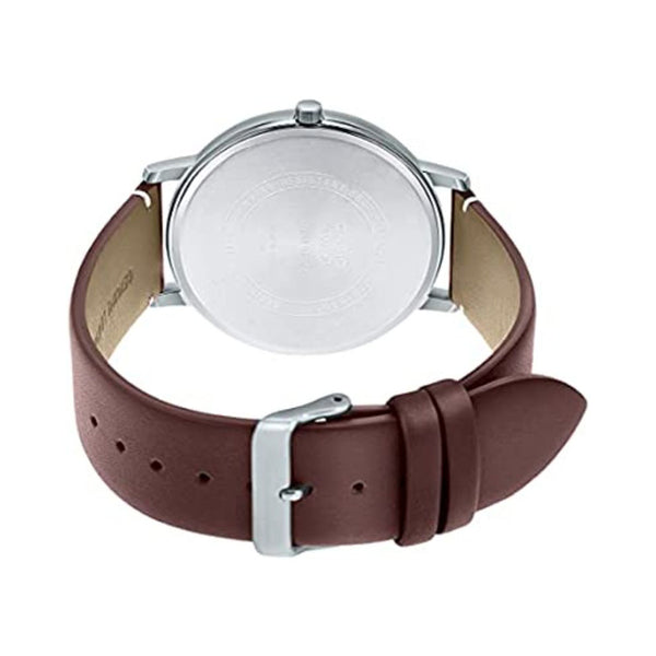 Casio Men's Analog MTP-B105L-9AV Brown Genuine Leather Watch