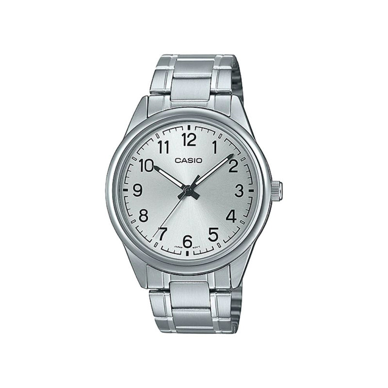 Casio Men's Analog Watch MTP-V005D-7B4 Silver Stainless Steel Watch