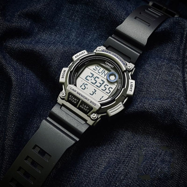 Casio Men's Digital Watch WS-2100H-1A2V Black Resin Band Sports Watch